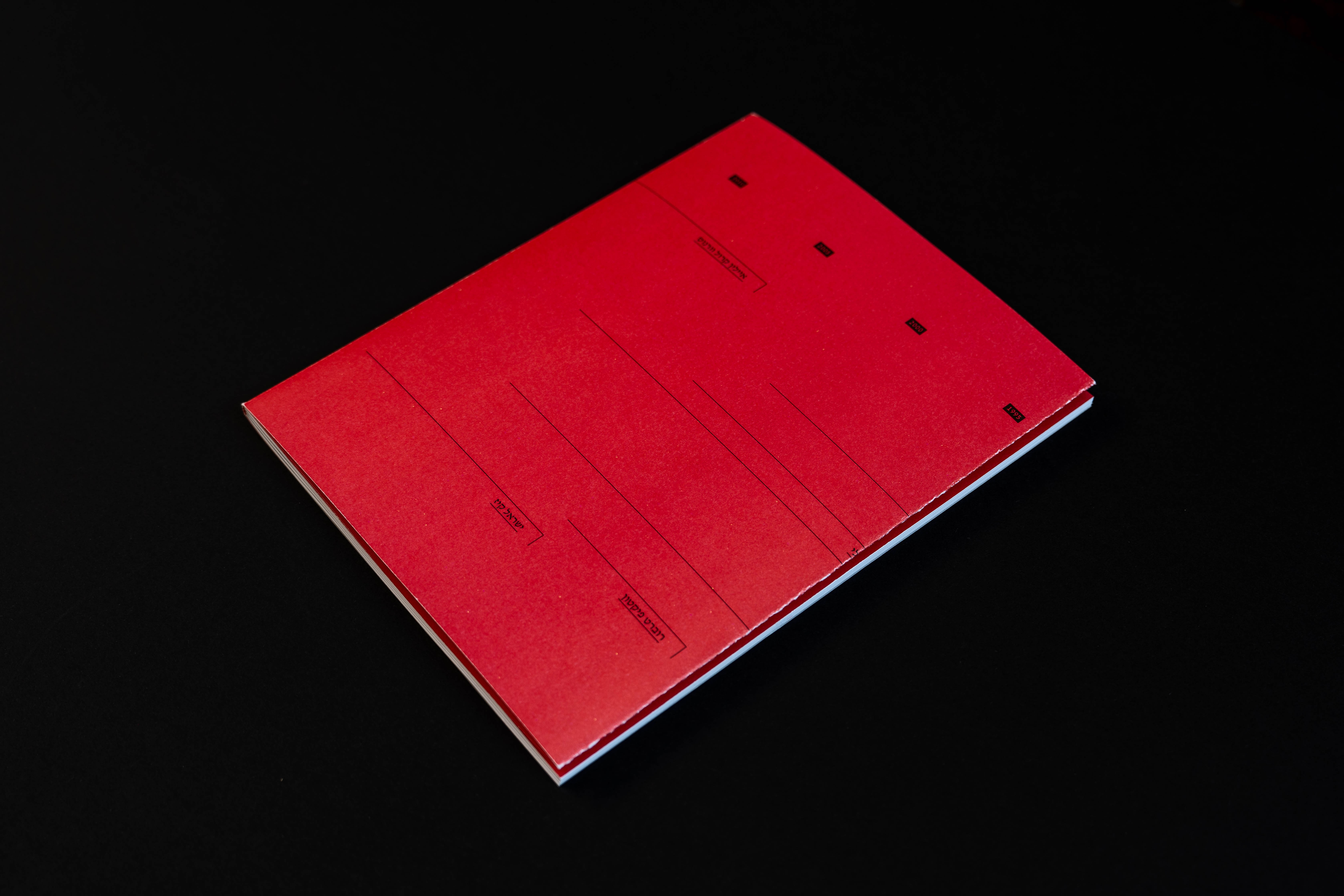 Murder Pattern fold-out red timeline spread, closed